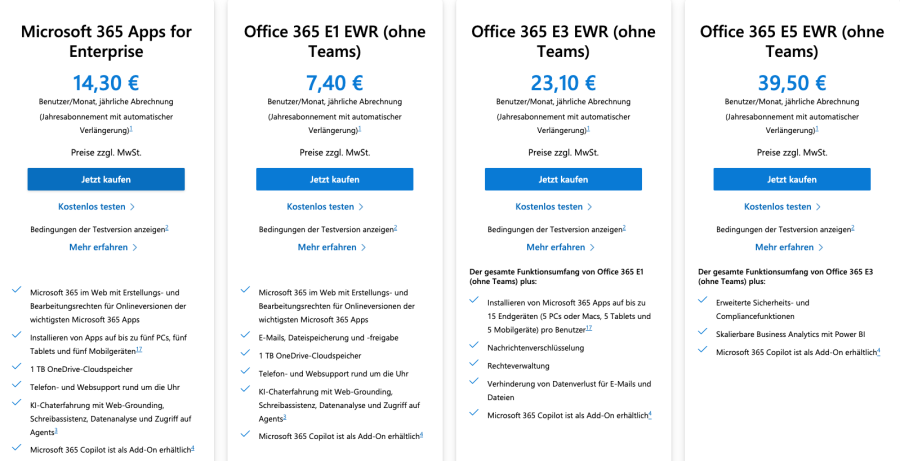Office 365 verlängern: Aktuelle Preise 