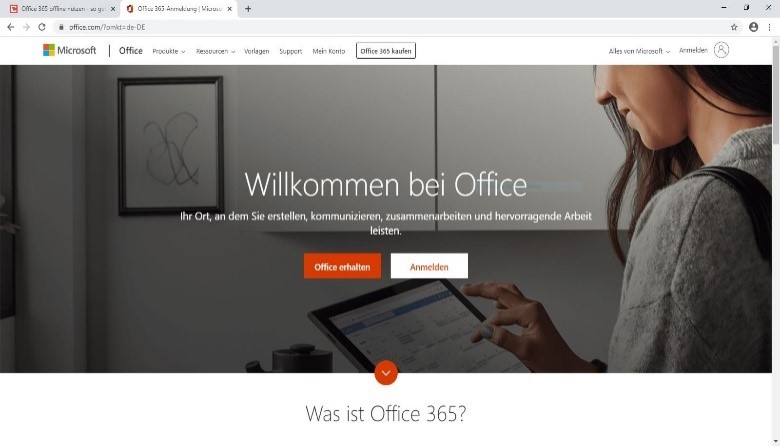 office365-offline-login-bereich