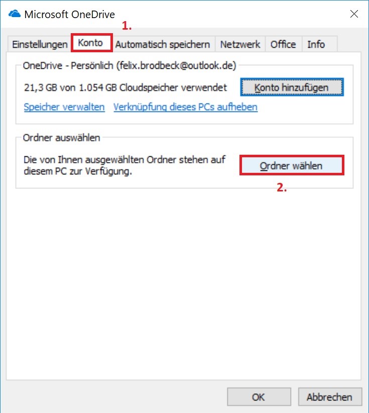 onedrive-aktivieren-offline-synchronisation-unter-kontoeinstellungen-aktivieren