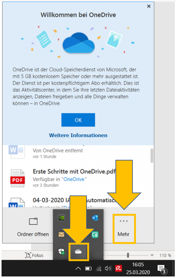 onedrive-aktivieren-wolken-symbol-taskleiste-zum-oeffnen-nutzen