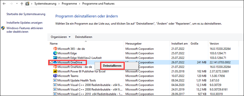 onedrive-deaktivieren-auswahl-deinstallation-programme