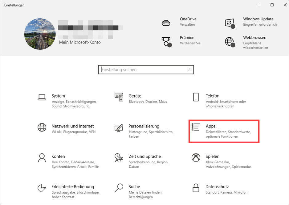 onedrive-deaktivieren-einstellungsmenu-apps