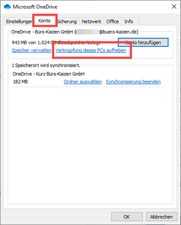 onedrive-deaktivieren-verknuepfung-aufheben
