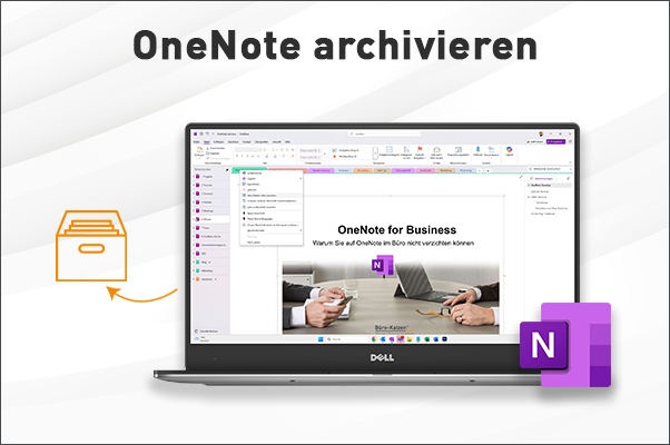 Notizen in OneNote archivieren.