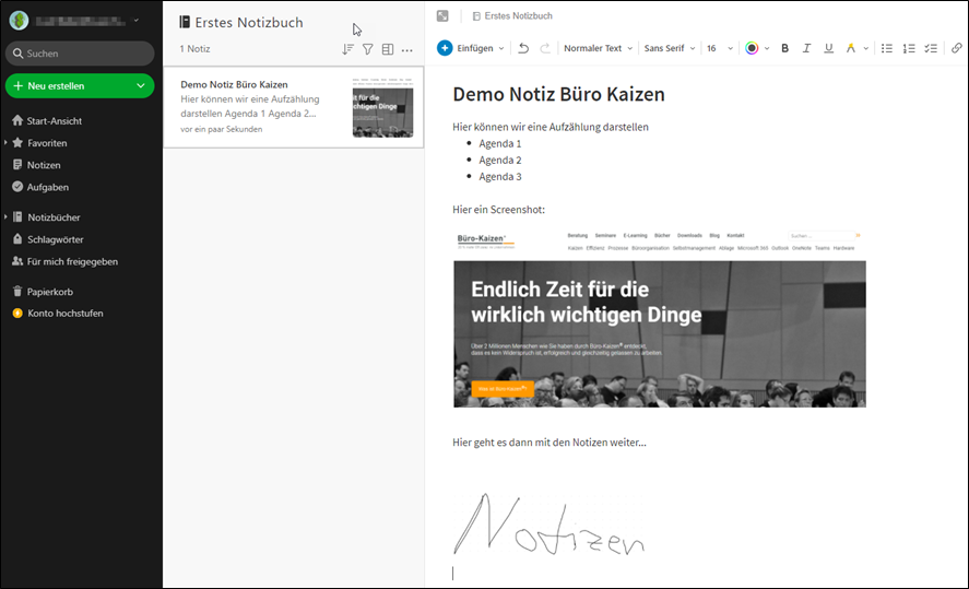 Evernote galt lange als stärkster Konkurrent zu Microsoft OneNote, ist allerdings kostenpflichtig.