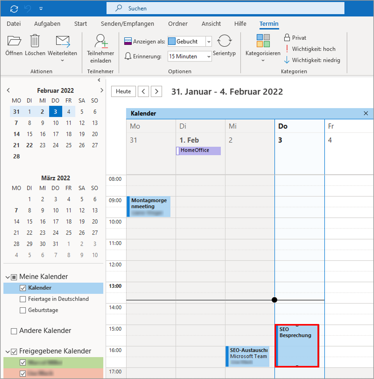 Sie können Ihren Outlook-Kalender mit OneNote verbinden, um die Besprechungen zu dokumentieren.