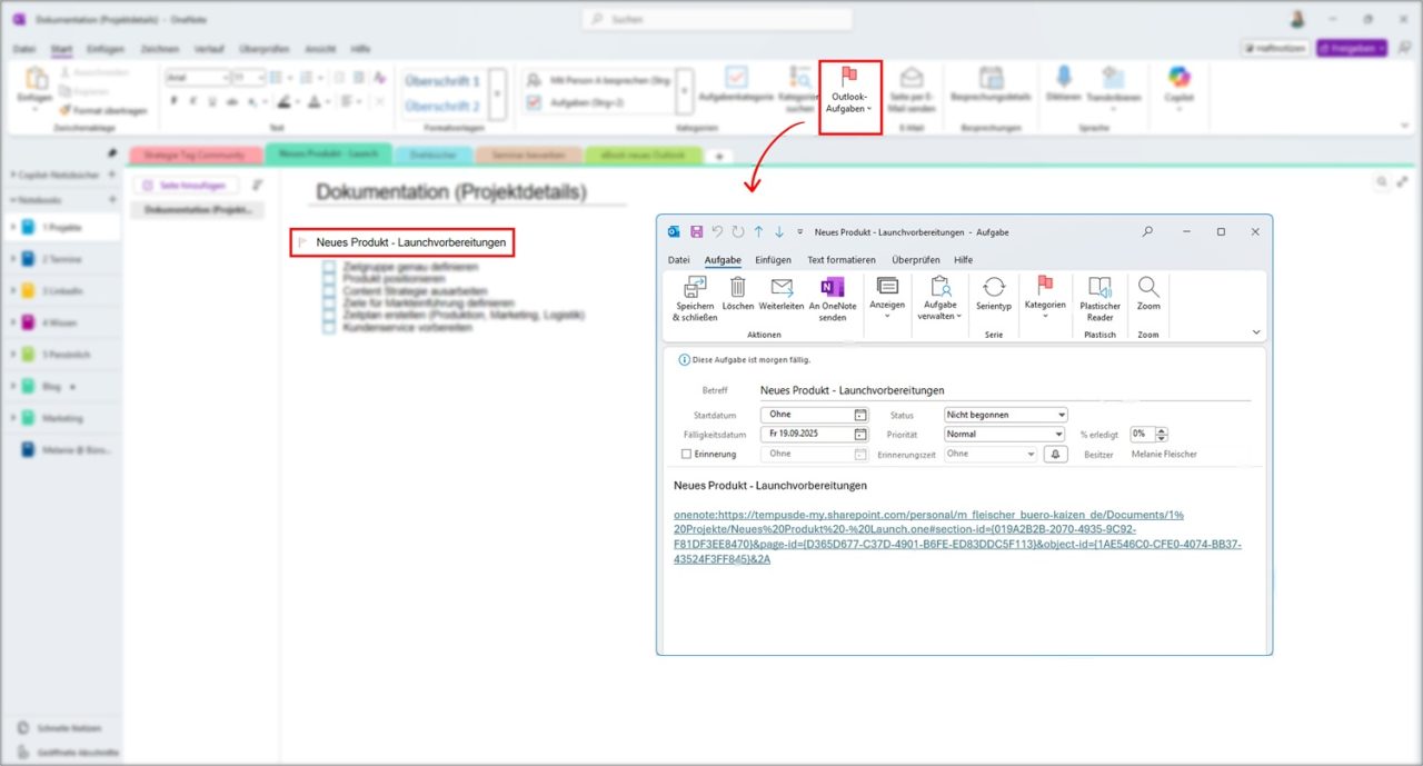 OneNote Projektmanagement: Aufgaben clever verwalten