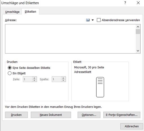 Ordnerrücken Vorlage mit Word