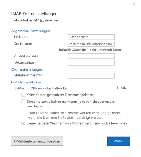 outlook-absender-aendern-imap-kontoeinstellung