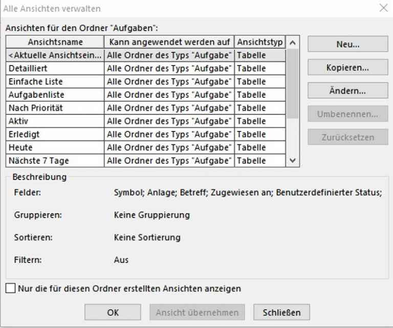 Outlook Ansicht ändern: Tipps für die optimale Einstellung