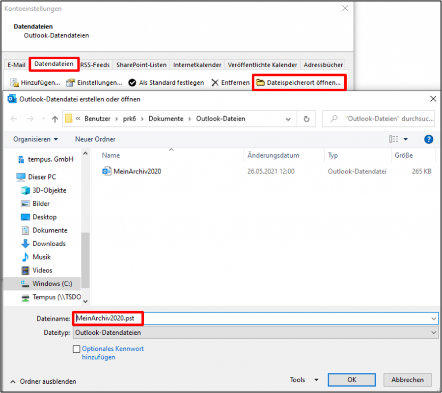 outlook-archiv-pst-datei
