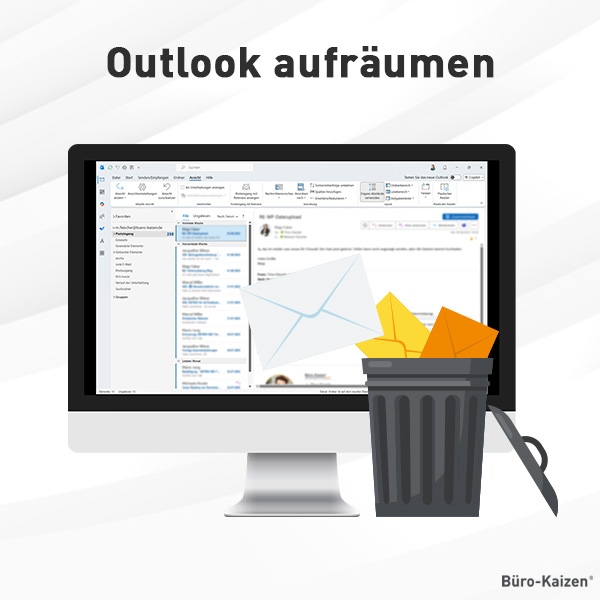 Outlook Ordner aufräumen