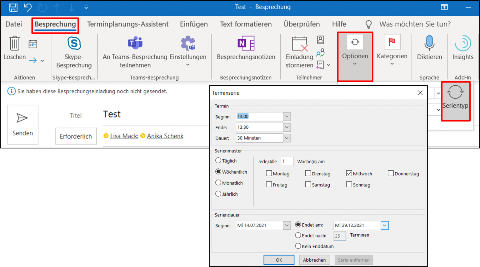 Terminvorschläge in Outlook SchrittfürSchritt Anleitung