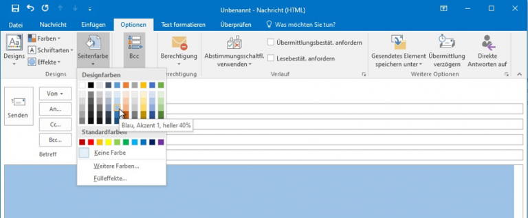 Outlook-Farbe ändern Design Office umgestalten (inkl. Video)