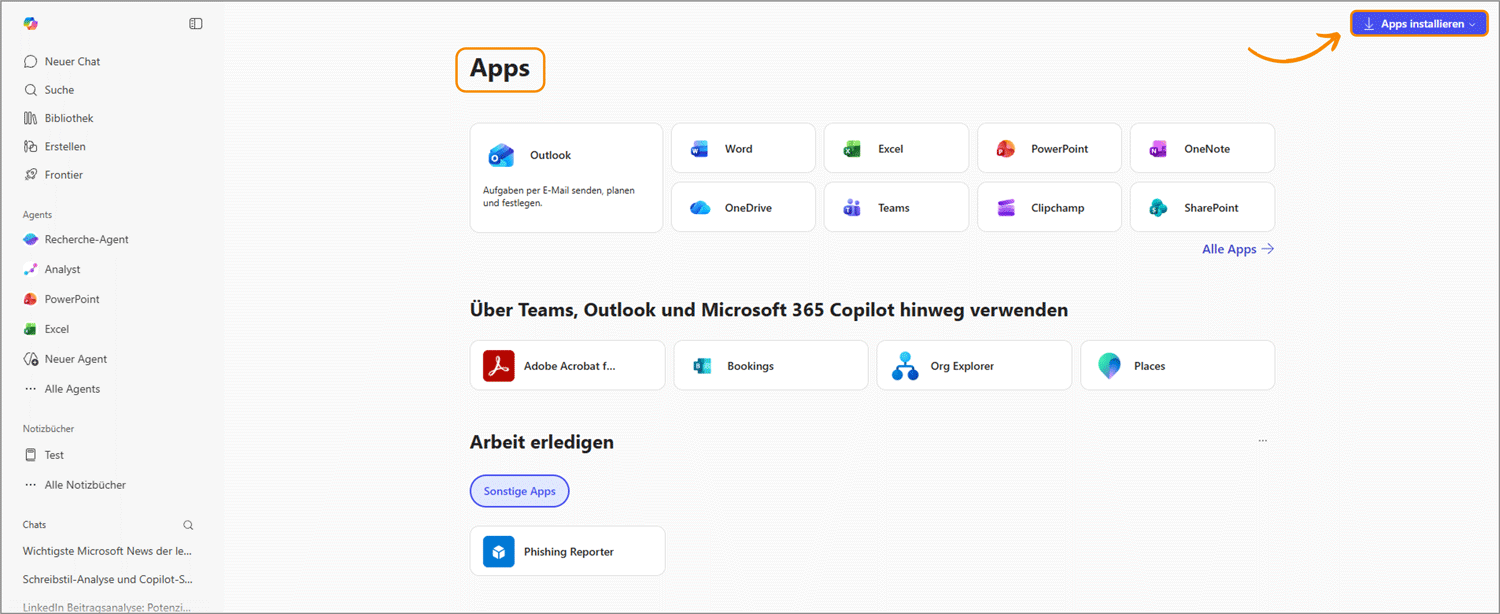 Outlook Konto erstellen Apps installieren