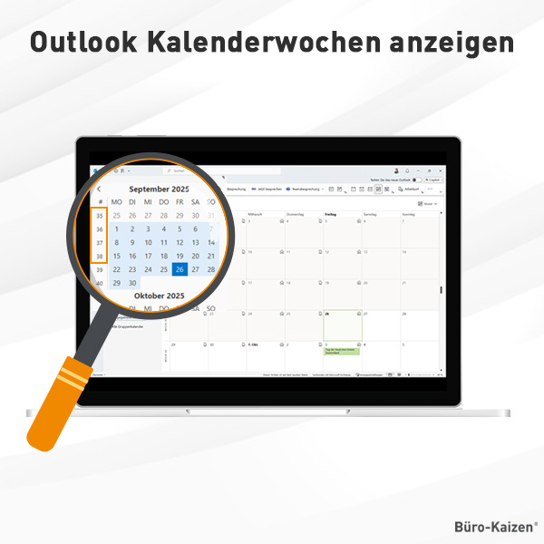 Outlook Kalenderwochen anzeigen