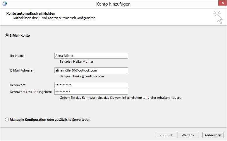 outlook-oeffnet-nicht-email-konto-hinzufuegen