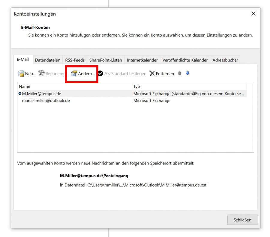 outlook-offline-modus-konto-auswaehlen