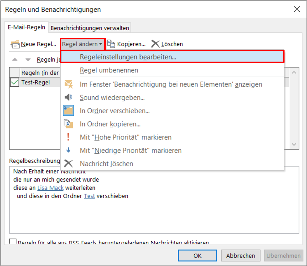 Microsoft Outlook Die Richtlinien Ihrer Organisation Verhindern Outlook Regeln erstellen & bearbeiten [Anleitung 2021]