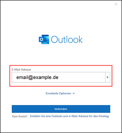 outlook-synchronisieren-eingabe-emailadresse