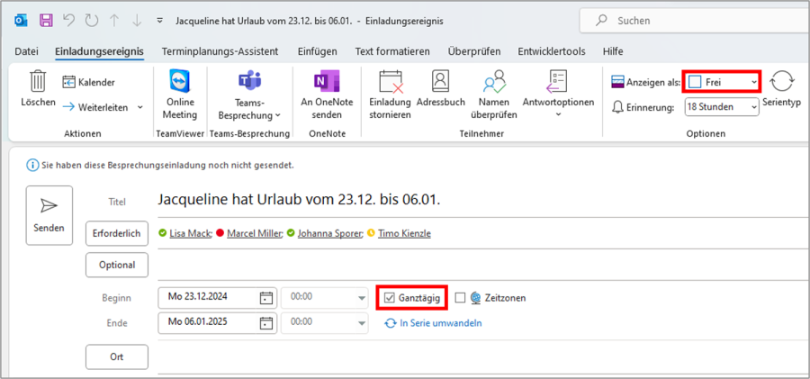 Meine Kollegen Haben Mehr Urlaub Outlook Urlaubskalender: Für die Urlaubsplanung im Team