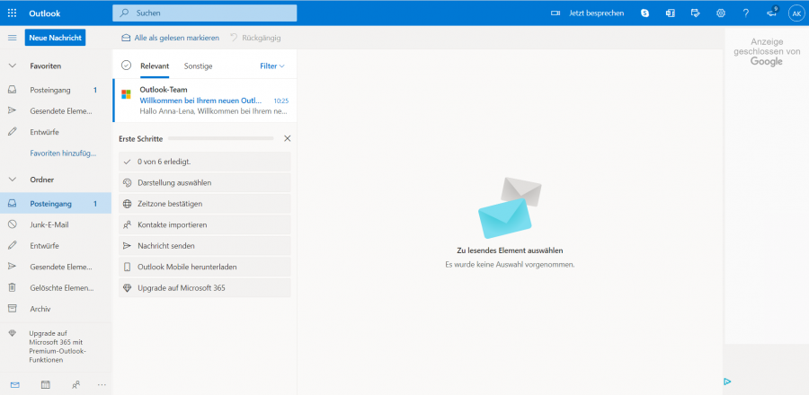 outlook-web-startseite