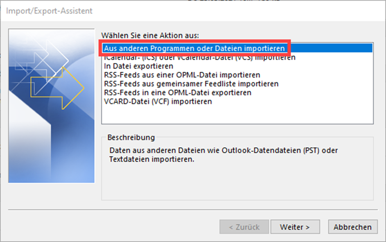 outlook-wiederherstellen-aus-anderen-programmen-importieren