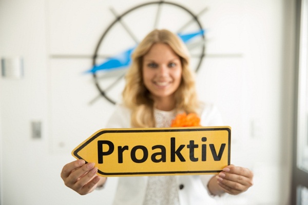 Proaktiv mindert Arbeitsbelastung