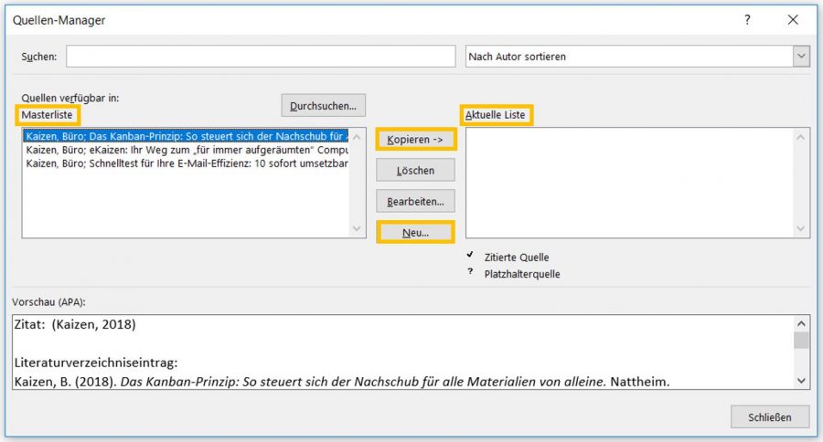 quellenverzeichnis-literaturverzeichnis-word-masterliste