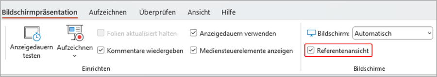 PowerPoint Referentenansicht