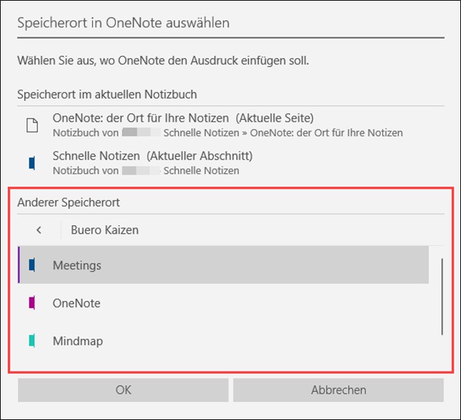 send-to-onenote-auswahl-speicherort-in-onenote