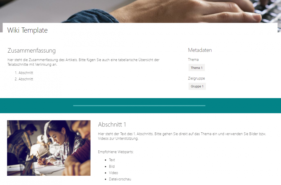 sharepoint-wiki-template-beispiel