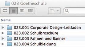 Speichern mit klaren Bezeichnungen