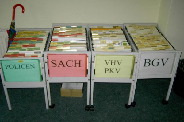 Speichern Sie Unterlagen mit System