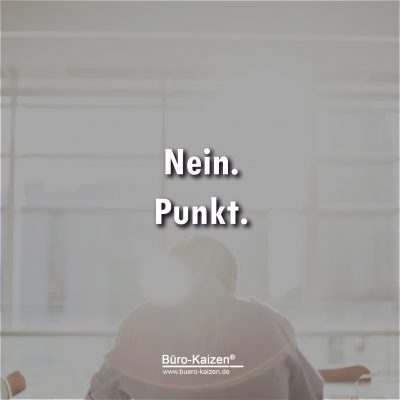 Auch Nein sagen hilft beim Stress bewältigen.
