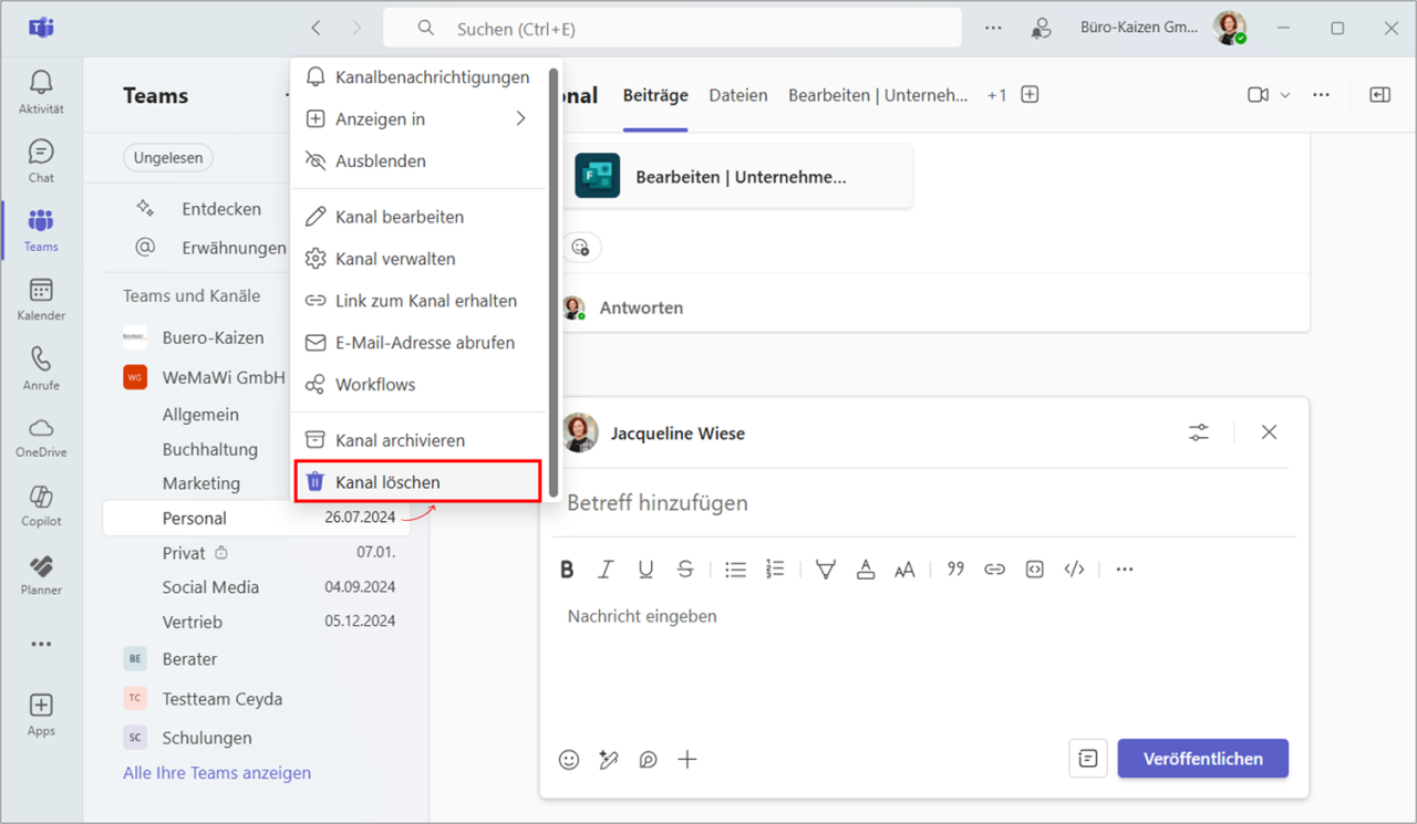 Microsoft Teams Chatverlauf löschen So geht es! (Anleitung)