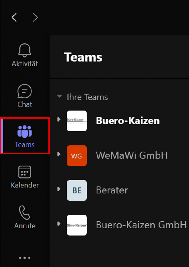 Sie können in Microsoft Teams mehrere Teams innerhalb einer Organisation haben.