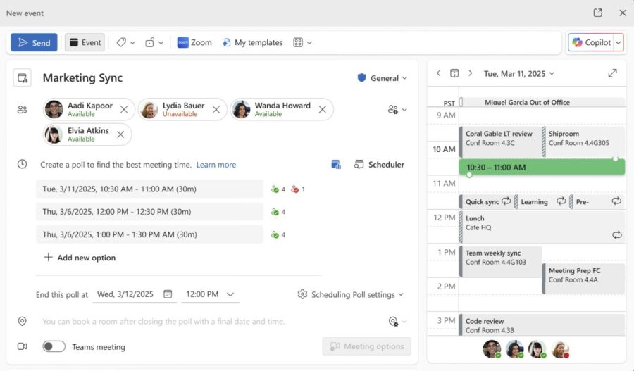 Neue Terminplanung Funktion in Outlook