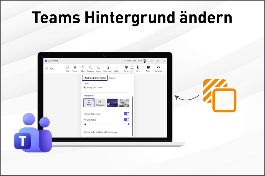 Den Hintergrund in Teams ändern.