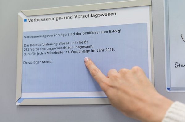 Verbesserungs- und Vorschlagswesen Jahresziel 2016