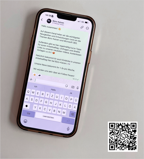 WhatsApp Kanal Büro-Kaizen