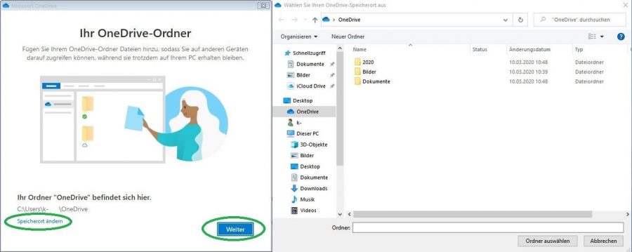 windows-onedrive-speicherort-aendern
