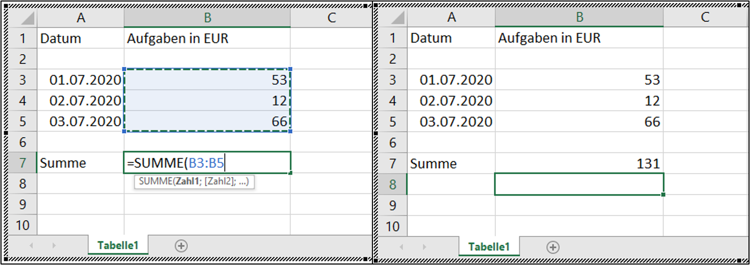 word-excel-summe